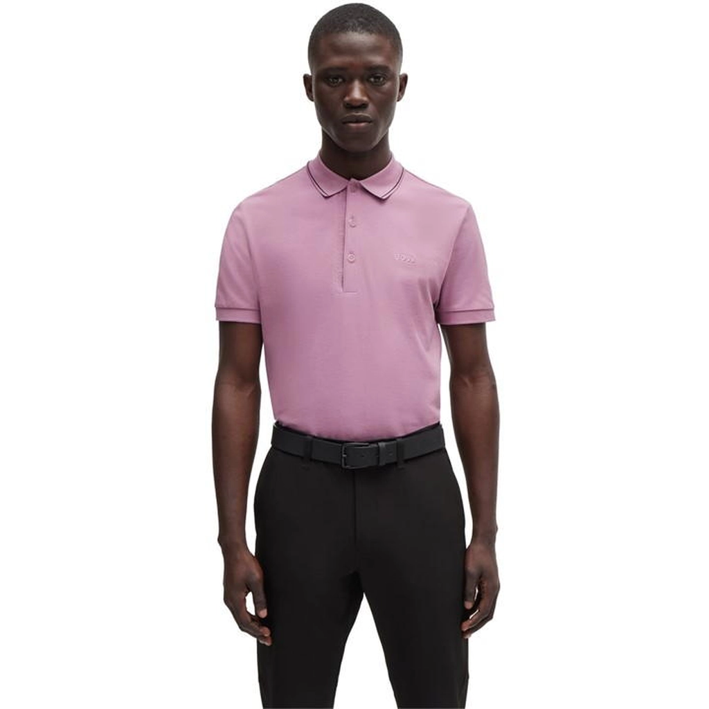 Hugo Boss Men's Paule Short Sleeve Polo Shirt - Purple